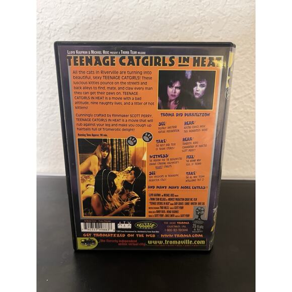 Teenage Catgirls in Heat Troma Team Video DVD 1997 Cult Classic OOP - Picture 3 of 5